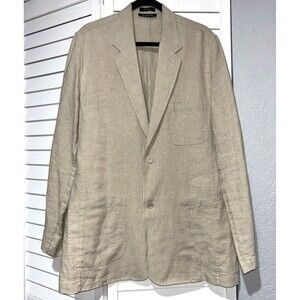 Brandini Men’s Vintage 100% Linen Blazer Sports Coat size M Old Money